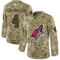 Adidas Arizona Coyotes #4 Niklas Hjalmarsson Camo Authentic Stitched NHL Jersey