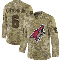 Adidas Arizona Coyotes #6 Jakob Chychrun Camo Authentic Stitched NHL Jersey