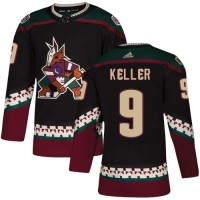Adidas Arizona Coyotes #9 Clayton Keller Black Alternate Authentic Stitched NHL Jersey