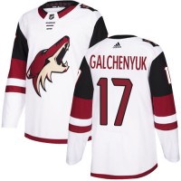 Adidas Arizona Coyotes #17 Alex Galchenyuk White Road Authentic Stitched NHL Jersey