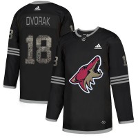 Adidas Arizona Coyotes #18 Christian Dvorak Black Authentic Classic Stitched NHL Jersey