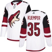 Adidas Arizona Coyotes #35 Darcy Kuemper White Road Authentic Stitched NHL Jersey