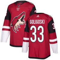 Adidas Arizona Coyotes #33 Alex Goligoski Maroon Home Authentic Stitched NHL Jersey