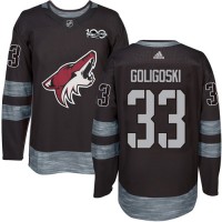 Adidas Arizona Coyotes #33 Alex Goligoski Black 1917-2017 100th Anniversary Stitched NHL Jersey