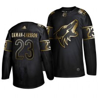 Adidas Arizona Coyotes #23 Oliver Ekman-Larsson Men's 2019 Black Golden Edition Authentic Stitched NHL Jersey