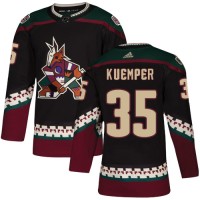 Adidas Arizona Coyotes #35 Darcy Kuemper Black Alternate Authentic Stitched NHL Jersey