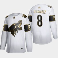 Arizona Arizona Coyotes #8 Nick Schmaltz Men's Adidas White Golden Edition Limited Stitched NHL Jersey
