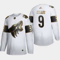 Arizona Arizona Coyotes #9 Clayton Keller Men's Adidas White Golden Edition Limited Stitched NHL Jersey