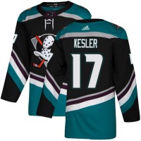 Adidas Anaheim Ducks #17 Ryan Kesler Black/Teal Alternate Authentic Stitched NHL Jersey