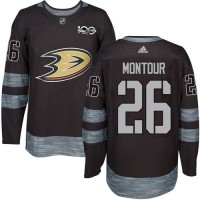 Adidas Anaheim Ducks #26 Brandon Montour Black 1917-2017 100th Anniversary Stitched NHL Jersey
