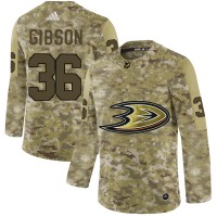 Adidas Anaheim Ducks #36 John Gibson Camo Authentic Stitched NHL Jersey