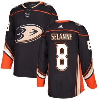 Adidas Anaheim Ducks #8 Teemu Selanne Black Home Authentic Stitched NHL Jersey
