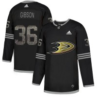 Adidas Anaheim Ducks #36 John Gibson Black Authentic Classic Stitched NHL Jersey
