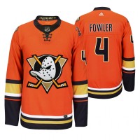 Anaheim Anaheim Ducks #4 Cam Fowler Men's 2019-20 Third Orange Alternate Stitched NHL Jersey