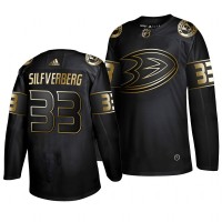 Adidas Anaheim Ducks #33 Jakob Silfverberg Men's 2019 Black Golden Edition Authentic Stitched NHL Jersey