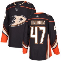 Adidas Anaheim Ducks #47 Hampus Lindholm Black Home Authentic Stitched NHL Jersey