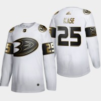 Anaheim Anaheim Ducks #25 Ondrej Kase Men's Adidas White Golden Edition Limited Stitched NHL Jersey