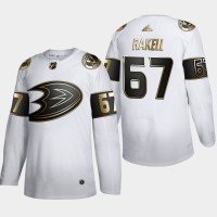 Anaheim Anaheim Ducks #67 Rickard Rakell Men's Adidas White Golden Edition Limited Stitched NHL Jersey