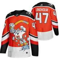 Anaheim Anaheim Ducks #47 Hampus Lindholm Red Men's Adidas 2020-21 Reverse Retro Alternate NHL Jersey