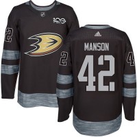 Adidas Anaheim Ducks #42 Josh Manson Black 1917-2017 100th Anniversary Stitched NHL Jersey