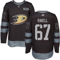 Adidas Anaheim Ducks #67 Rickard Rakell Black 1917-2017 100th Anniversary Stitched NHL Jersey