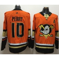 Adidas Anaheim Ducks #10 Corey Perry Orange Authentic Stitched NHL Jersey