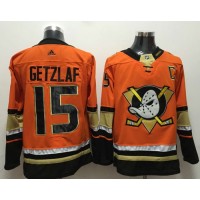 Adidas Anaheim Ducks #15 Ryan Getzlaf Orange Authentic Stitched NHL Jersey