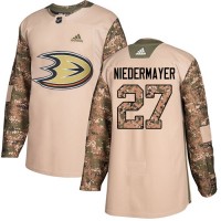 Adidas Anaheim Ducks #27 Scott Niedermayer Camo Authentic 2017 Veterans Day Stitched NHL Jersey