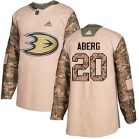 Adidas Anaheim Ducks #20 Pontus Aberg Camo Authentic 2017 Veterans Day Stitched NHL Jersey