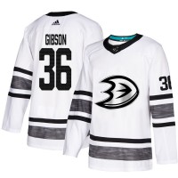 Adidas Anaheim Ducks #36 John Gibson White Authentic 2019 All-Star Stitched NHL Jersey