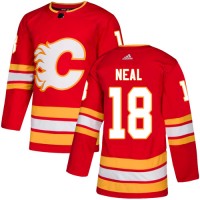 Adidas Calgary Flames #18 James Neal Red Alternate Authentic Stitched NHL Jersey