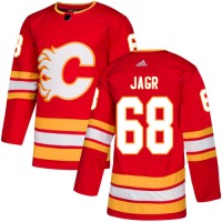 Adidas Calgary Flames #68 Jaromir Jagr Red Alternate Authentic Stitched NHL Jersey