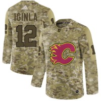 Adidas Calgary Flames #12 Jarome Iginla Camo Authentic Stitched NHL Jersey