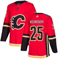 Adidas Calgary Flames #25 Joe Nieuwendyk Red Home Authentic Stitched NHL Jersey