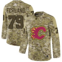 Adidas Calgary Flames #79 Michael Ferland Camo Authentic Stitched NHL Jersey