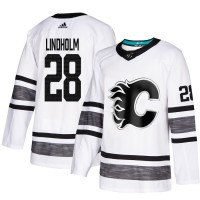 Adidas Calgary Flames #28 Elias Lindholm White 2019 All-Star Game Parley Authentic Stitched NHL Jersey