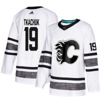 Adidas Calgary Flames #19 Matthew Tkachuk White 2019 All-Star Game Parley Authentic Stitched NHL Jersey