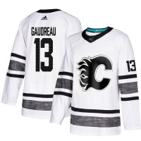 Adidas Calgary Flames #13 Johnny Gaudreau White Authentic 2019 All-Star Stitched NHL Jersey