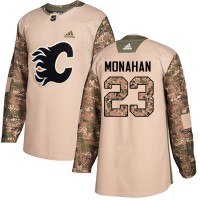 Adidas Calgary Flames #23 Sean Monahan Camo Authentic 2017 Veterans Day Stitched NHL Jersey