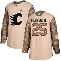 Adidas Calgary Flames #25 Joe Nieuwendyk Camo Authentic 2017 Veterans Day Stitched NHL Jersey