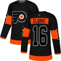 Adidas Philadelphia Flyers #16 Bobby Clarke Black Alternate Authentic Stitched NHL Jersey