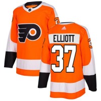 Adidas Philadelphia Flyers #37 Brian Elliott Orange Home Authentic Stitched NHL Jersey