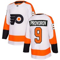 Adidas Philadelphia Flyers #9 Ivan Provorov White Road Authentic Stitched NHL Jersey