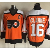 Philadelphia Flyers #16 Bobby Clarke Orange/Black CCM Throwback Stitched NHL Jersey