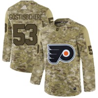 Adidas Philadelphia Flyers #53 Shayne Gostisbehere Camo Authentic Stitched NHL Jersey