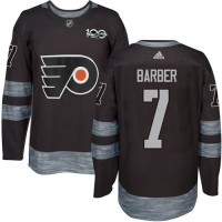 Adidas Philadelphia Flyers #7 Bill Barber Black 1917-2017 100th Anniversary Stitched NHL Jersey