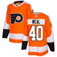 Adidas Philadelphia Flyers #40 Jordan Weal Orange Home Authentic Stitched NHL Jersey