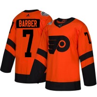 Adidas Philadelphia Flyers #7 Bill Barber Orange Authentic 2019 Stadium Series Stitched NHL Jersey