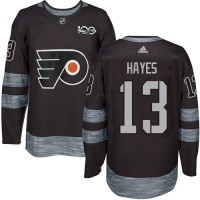 Adidas Philadelphia Flyers #13 Kevin Hayes Black 1917-2017 100th Anniversary Stitched NHL Jersey