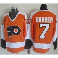 Philadelphia Flyers #7 Bill Barber Orange CCM Throwback Stitched NHL Jersey